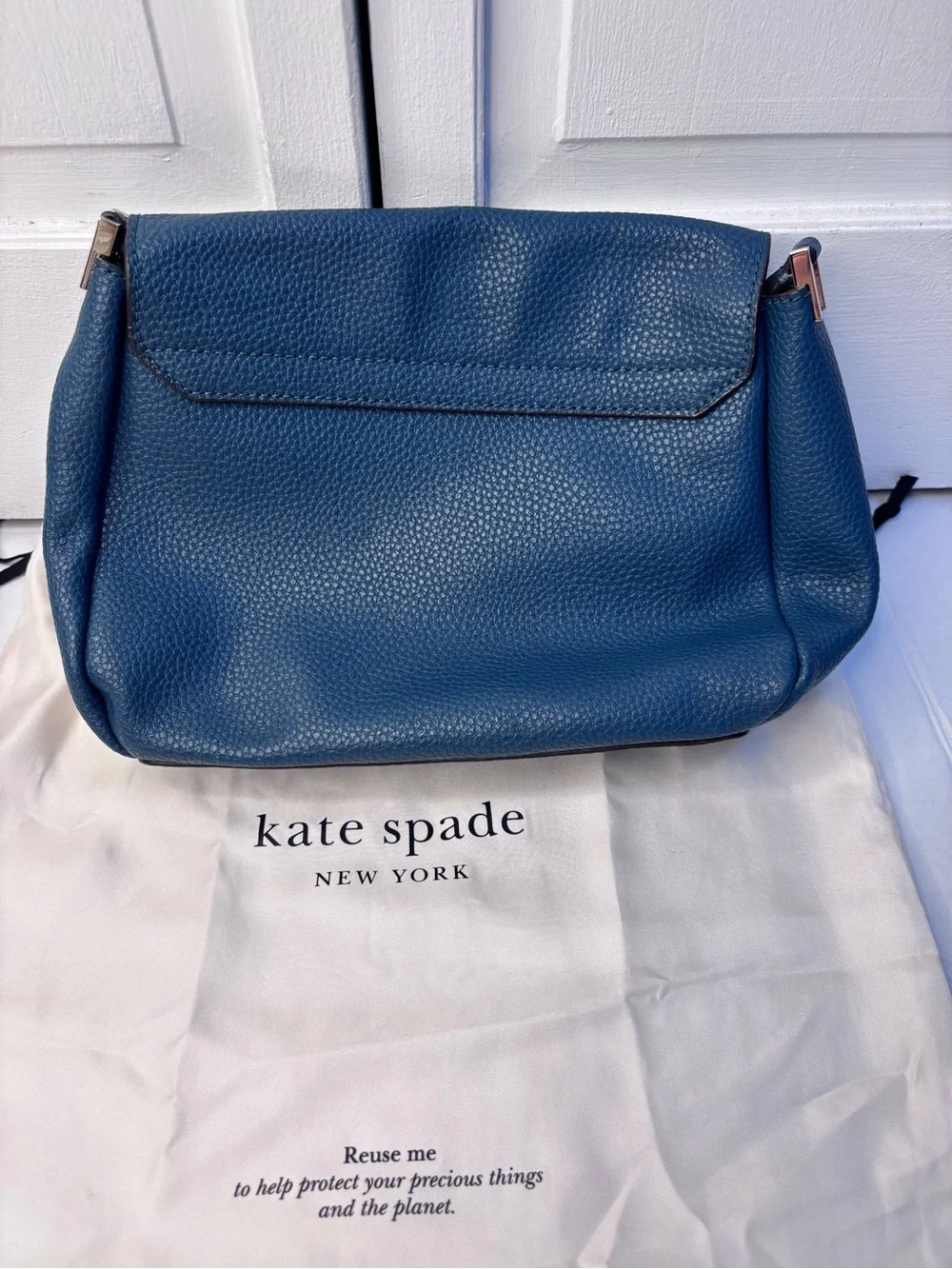 KATE SPADE Millie Bow Flap Crossbody Bag in Dark Turquoise